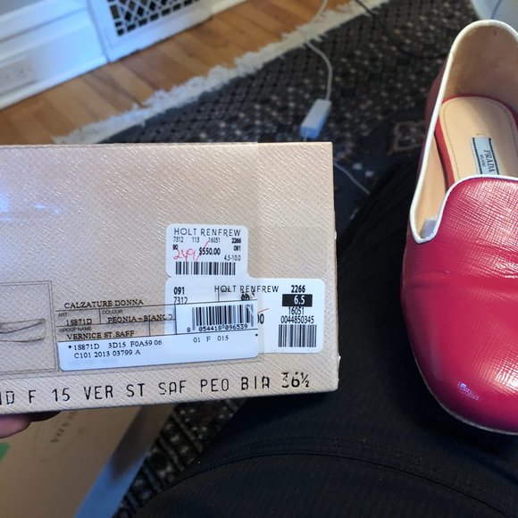 Prada loafers in gorgeous peonia+ blanco color - Picture 3 of 3